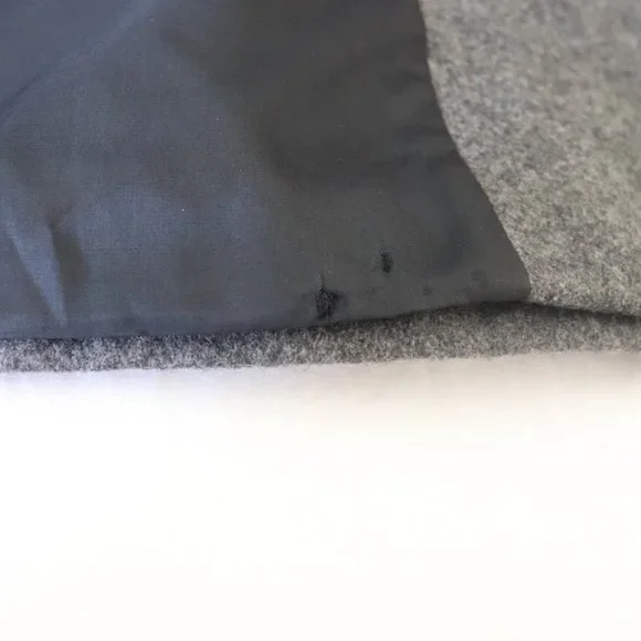 Vintage J. Percy for Marvin Richards Wool Pea Coat Jacket Gray Size 14 - Picture 8 of 9